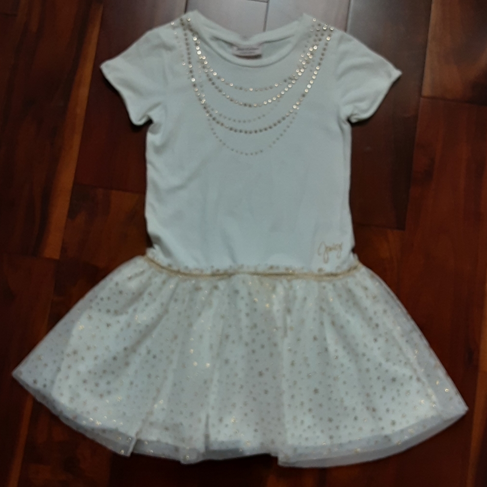 JUICY COUTURE DRESS / TOP WITH STARS TULLE SKIRT 6X